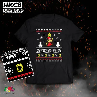 Buy Mario Inspired Christmas T-shirt, Fun Gift, Xmas, Santa, Funny Tee, Ugly Sweater • 13.99£