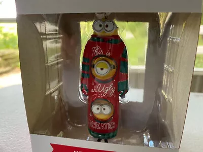 Buy Hallmark Merry Minions This Is A Ugly Sweater Christmas Ornament 2022 • 18.01£