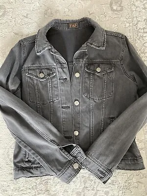 Buy Ladies Black Denim Jacket Cotton  • 8£