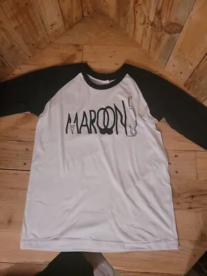 Buy Maroon 5 Rock Band T-Shirt - Medium - Long Sleeve Black And White NEW • 5.95£