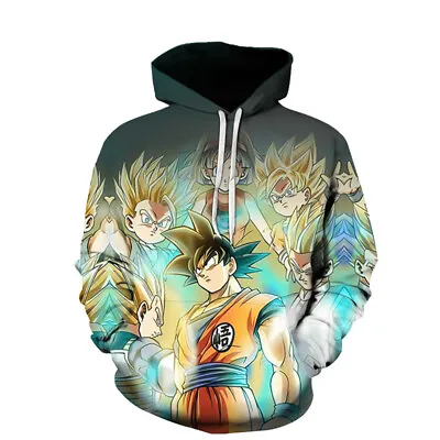 Buy Child DBS Super Saiyan Goku Vegeta Hoodie Sweatshirts Pullover Kids Age 4Y-13Y • 22.99£
