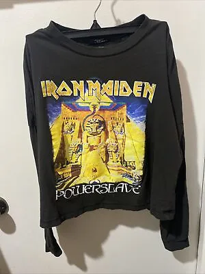 Buy Iron Maiden Powerslave World Slavery Tour 84-85 Size S Petite For Women Crop • 85.06£