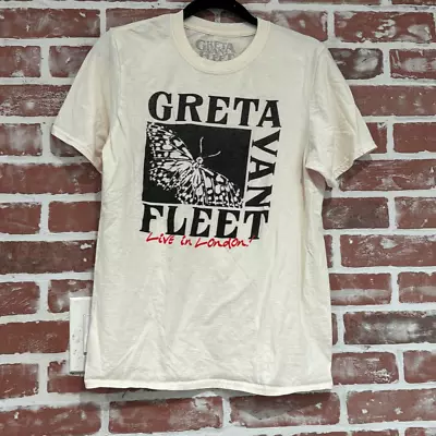 Buy Greta Van Fleet Live In London Graphic Print Tubular T-Shirt Womens Size M • 28.93£