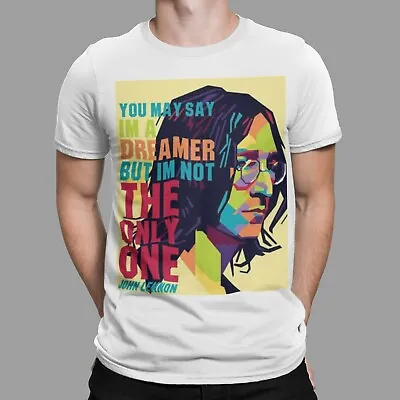 Buy John Lennon T-Shirt I'm A Dreamer Rock And Roll 60s 70s 80s Retro Printed TEE • 7.97£