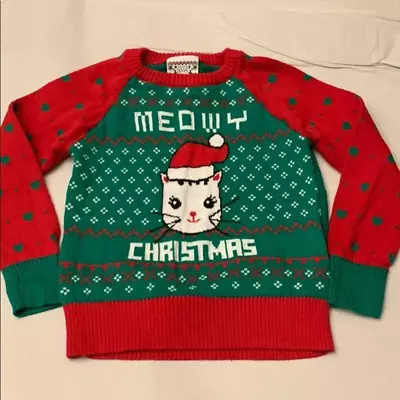Buy Baby Meowy Christmas Ugly” Sweater Size 18 Months • 11.81£