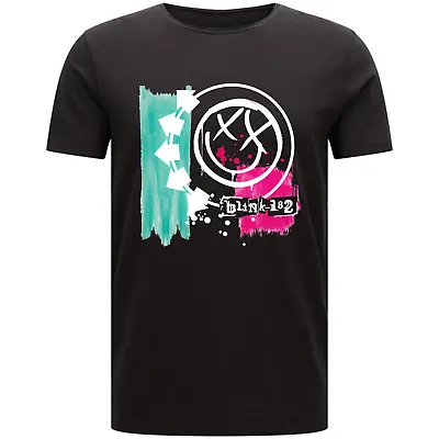 Buy Blink 182 Album Cover Adults T-shirt Pop Music Band Event Smiley Graphic Top • 15.49£