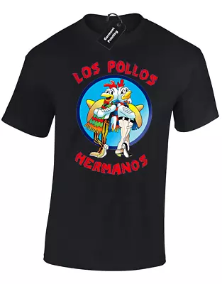 Buy Los Pollos Mens T Shirt Hermanos Breaking White Bad Walter Heisenberg S - 5xl • 8.99£