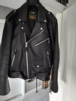 Buy Genuine Cowhide Leather  Jacket. Black. Size 40. 'Brando' Style • 59.99£