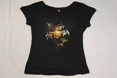 Buy Opeth Mask Flowers Ladies Skinny T Shirt New Official Heritage Blackwater Park • 7.99£