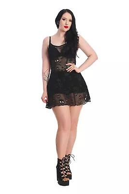 Buy Banned Hot Shot Dress - Gothic Style Lace Dress • 28£