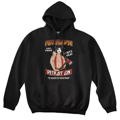 Buy KISS Inspired FIREHOUSE Detroit COLD GIN, Hoodie • 34£
