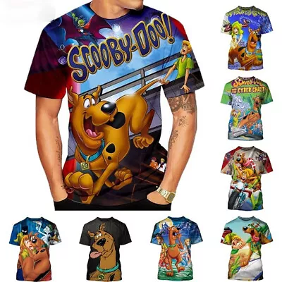 Buy T-Shirt Short Sleeve Tops TeeWomens/Mens Cartoon Scooby Doo 3D Print Casual • 17.04£