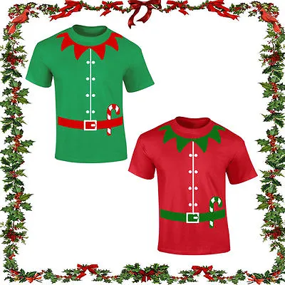 Buy Christmas Elf T-shirt Festive Joke Gift Comedy Santa Top Jumper XMAS ELF Unisex. • 7.99£