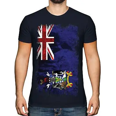 Buy South Georgia Grunge Flag Mens T-shirt Tee Top Gift Shirt Clothing Jersey • 9.95£