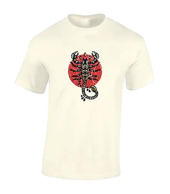 Buy Scorpion Tattoo Mens T Shirt Cool Retro Vintage Design Top Biker Motorbike • 9.99£