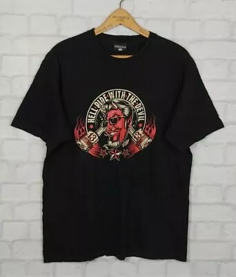 Buy Vintage Retro 90s Bright Bold King Kerosin Rockabilly Devil Usa Crazy Tshirt Top • 11.99£