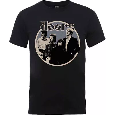 Buy Black The Doors Retro Circle Official Tee T-Shirt Mens • 15.99£