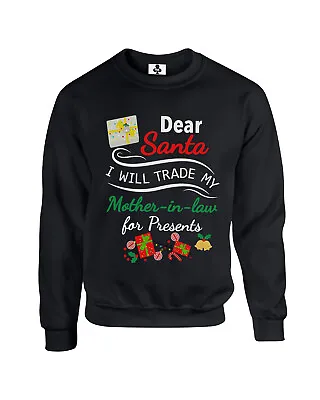 Buy Dear Santa I Will Trade My Mother In Law For Presents Funny Christmas Jumper New • 19.95£