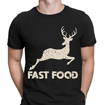 Buy Fast Food Deer Hunter Hunters Dad Gift Funny Rude Offensive Mens T-Shirts #NED • 13.49£