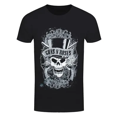 Buy Guns N Roses T-Shirt Faded Skull GNR Rock Band New Black Official • 14.95£