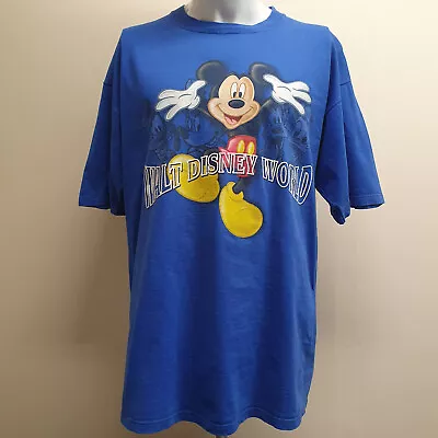 Buy Walt Disney World Mickey Donald Pluto Shirt Size XL Y2K • 11.99£