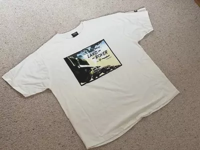Buy Land Rover Defender 60 Anniversary T-Shirt Large Off-White NEW • 19.95£