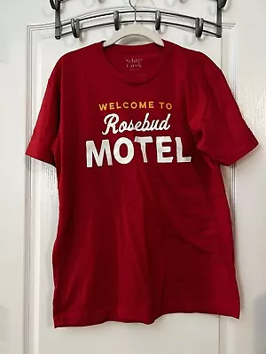Buy Schitt's Creek Welcome To Rosebud Motel Graphic Print T-Shirt Red Size Large • 14.05£