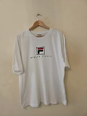 Buy Mens Fila Tshirt Size L Fits XL P2P24  In Superb Condition • 5£