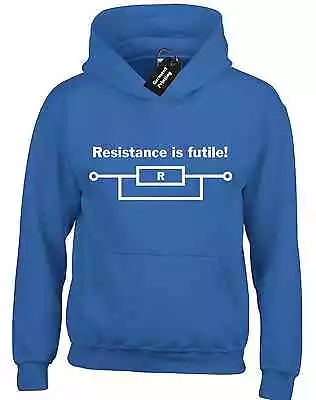 Buy Resistance Is Futile Hoody Hoodie Funny Science Geek Design Sheldon Hipster  • 16.99£