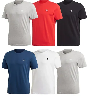 Buy Mens Adidas T Shirt T-Shirt Trefoil Essentials Cotton T-Shirt Crew Tops Jersey • 14.99£