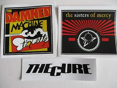 Buy GOTH POST PUNK VINYL STICKER JOB LOT  The Damned Sisters Of Mercy The Cure • 3.99£