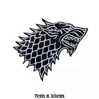 Buy Game Of Thrones House Stark Direwolf Stark House Iron Sew On Embroidered Patch • 3.59£