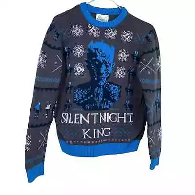 Buy Game Of Thrones Silent Night King Knit Crewneck Christmas Sweater GOT Womens Sm • 23.68£