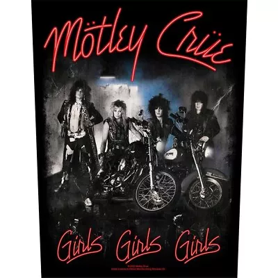Buy MOTLEY CRUE BACK PATCH : GIRLS, GIRLS, GIRLS : Album LP Official Licenced Merch • 8.95£