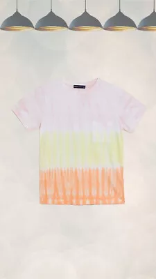 Buy Ex Marks And Spencer Women’s Short Sleeve Printed T-shirt In Pink Tie Dye Mix • 10.99£