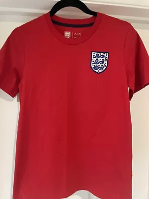 Buy Boys England 3 Lions Football Association  Official T Shirt Age 11-12 • 5.99£