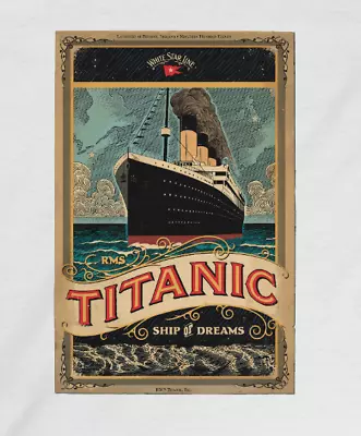 Buy Vintage Poster Titanic Kids T-Shirt/Tee/Top With A Unique Design. Unisex • 19.99£