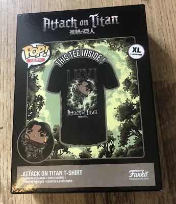 Buy Attack On Titan Pop Tee - Levi T Shirt Size XL - Funko - New In Box - Anime • 12.99£