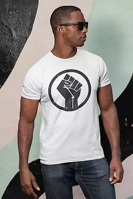 Buy Black Lives Matter Fist T-Shirt - Retro - Anti Racism - Protest - USA - America • 9.59£