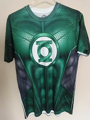 Buy Vintage Official Merch Green Lantern All Over Print Shirt Men M By DC Comics • 29.39£
