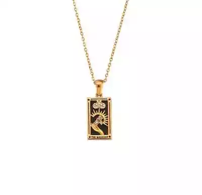 Buy Tarot Magician Necklace - Minimalist Mystic Spiritual Jewelry • 25.59£