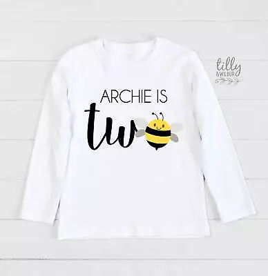 Buy Personalised Two T-Shirt, I Am Two T-Shirt, Bee Party Theme, Bee T-Shirt, 2nd • 15.27£