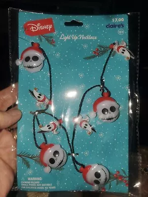 Buy Disney Nightmare Before Christmas Light Up Necklace Santa Jack Skellington New  • 9.45£