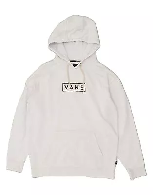 Buy VANS Mens Graphic Hoodie Jumper Large White Cotton MF13 • 18.95£