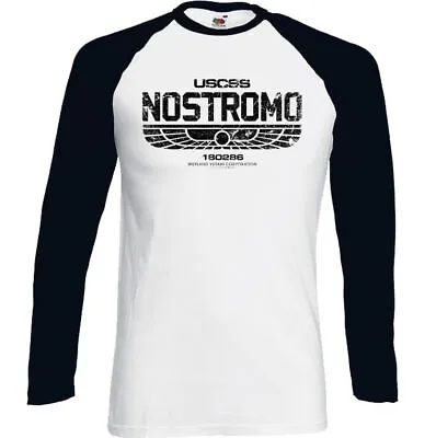 Buy Nostromo Alien T-Shirt Distressed 180286 Mens Film Movie USCSS Weyland-Yutani • 13.95£