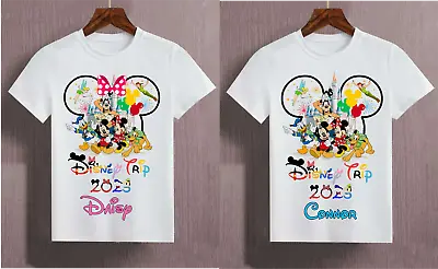 Buy Personalised Disneyland Trip Tshirt, Mickey Minnie Girls Boys   Top • 12.99£