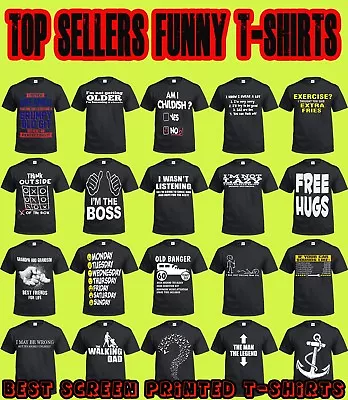 Buy Funny Men's T-Shirts Tee Joke Clothing Birthday Xmas Gift Party Novelty T Shirt • 12.99£