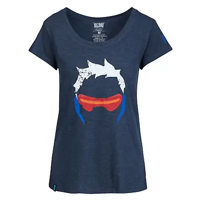 Buy Overwatch Soldier: 76 T-Shirt Women's Indigo Melange T-Shirt - New • 9.99£
