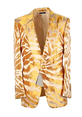 Buy TOM FORD Atticus Gold Tuxedo Dinner Jacket Size 46 / 36R U.S. Jacket Blazer  ... • 2,699.10£