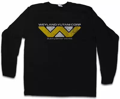 Buy WEYLAND YUTANI CORP LONG SLEEVE T-SHIRT Prometheus USCSS Nostromo Alien Logo • 27.54£